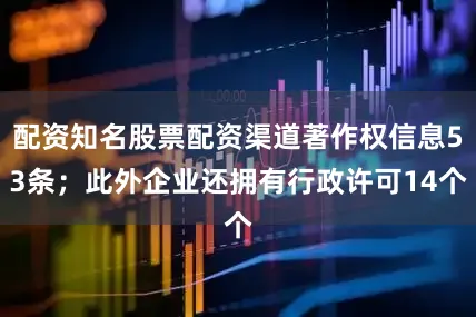 配资知名股票配资渠道著作权信息53条；此外企业还拥有行政许可14个